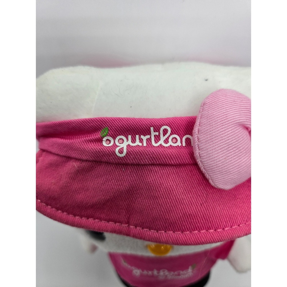 2012 Hello Kitty Sanrio x Yogurtland Collaboration Pink Plush Doll Sanrio 9" - Picture 3 of 5
